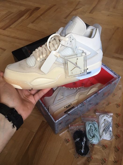 まさひろOff-White × Nike Air Jordan 4 Buty Nike Air Jordan 4 Retro 