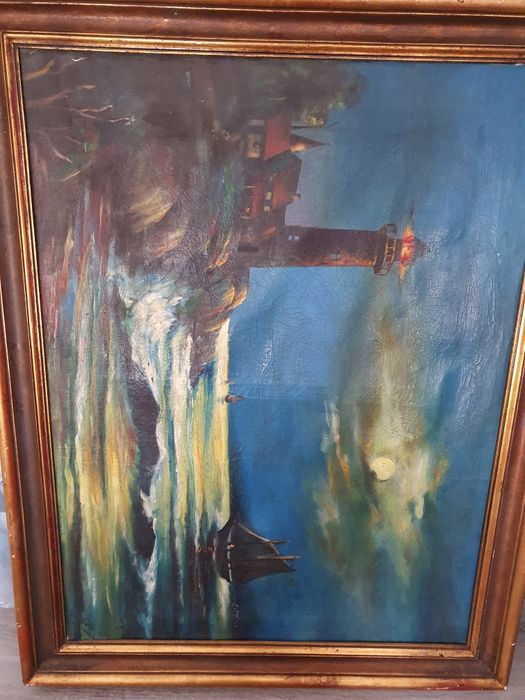 Quadro a óleo em tela