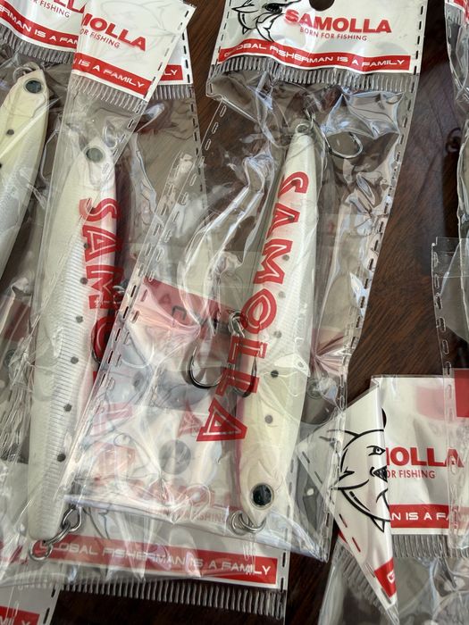 SAMOLLA Minnows Metálicos – Novos e Selados
