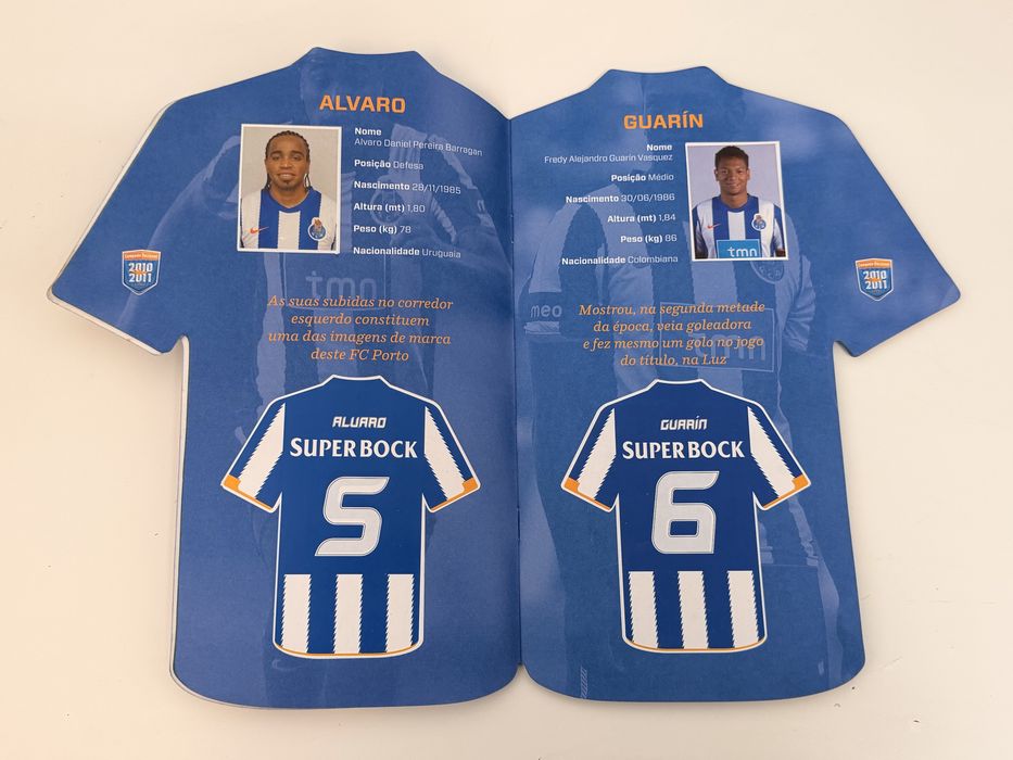 Caderneta Cromos Camisola FCP Porto 2010/2011