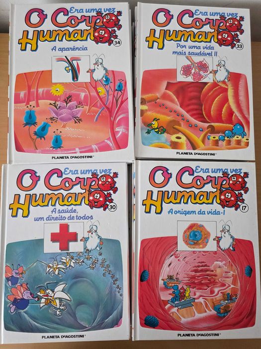 45 livros da coleção infantojuvenil "O Corpo Humano"