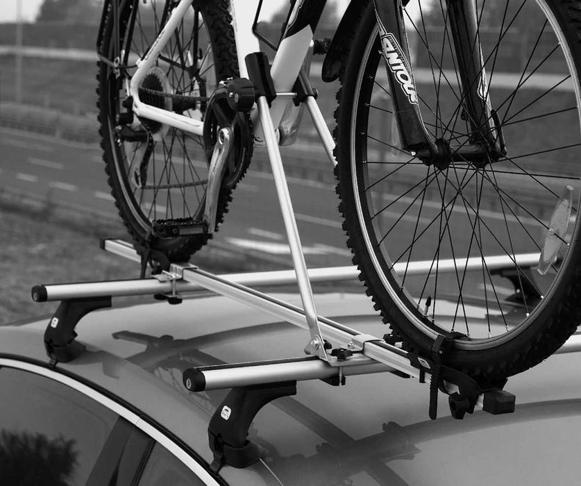 Bagażnik dachowy na rower - Aluminiowy uchwyt rowerowy z zamkiem