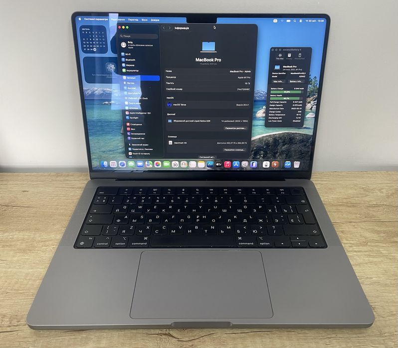MacBook 14 Pro a2442 M1 SSD 512 озп 16