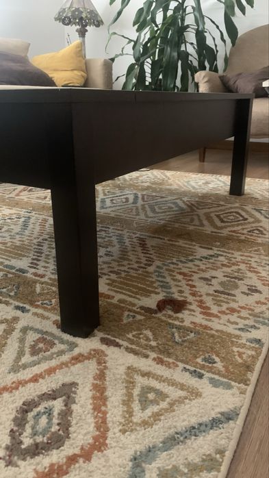 Mesa  de sala de cor preta do IKEA