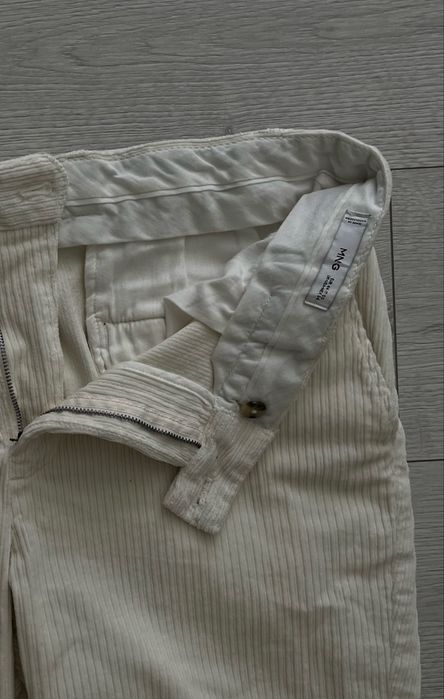 Штани брюки білі вільветові