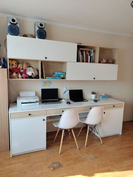 Meble biurowe/dziecięce biurko podwójne