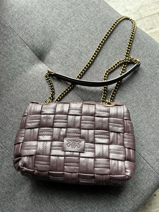 Oryginalna torebka Pinko Love Classic Puff Weave pleciona