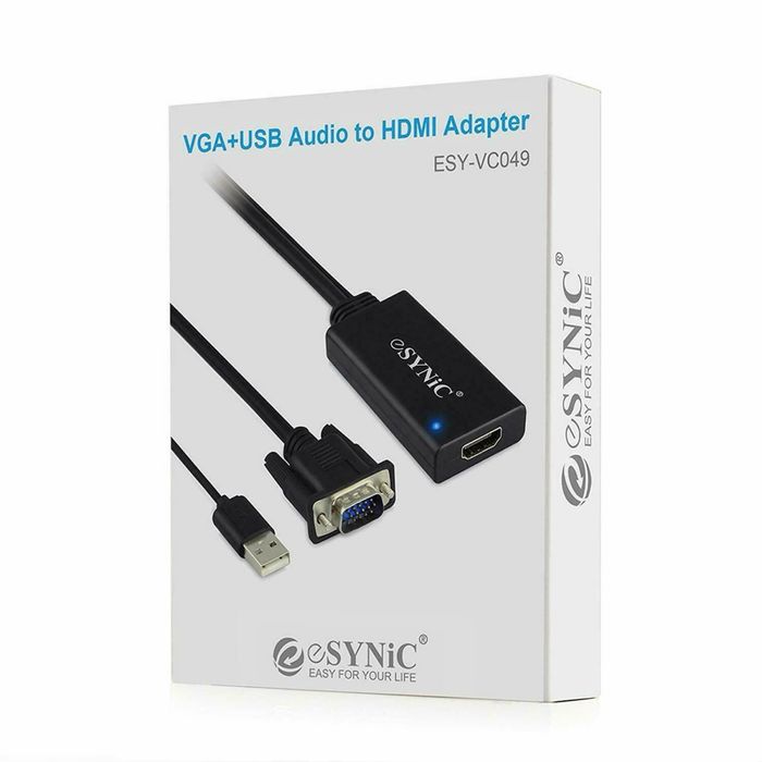 Відеоадаптер eSynic VC049 1080P VGA на HDMI HD HDTV