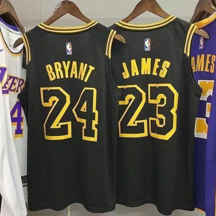 баскетбольна форма Лейкерз Брайант 24 Джеймс 23 Lakers з логотипами