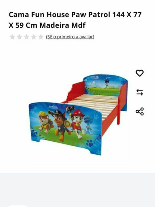 Cama candeeiro / luz de presença móvel patrulha pata