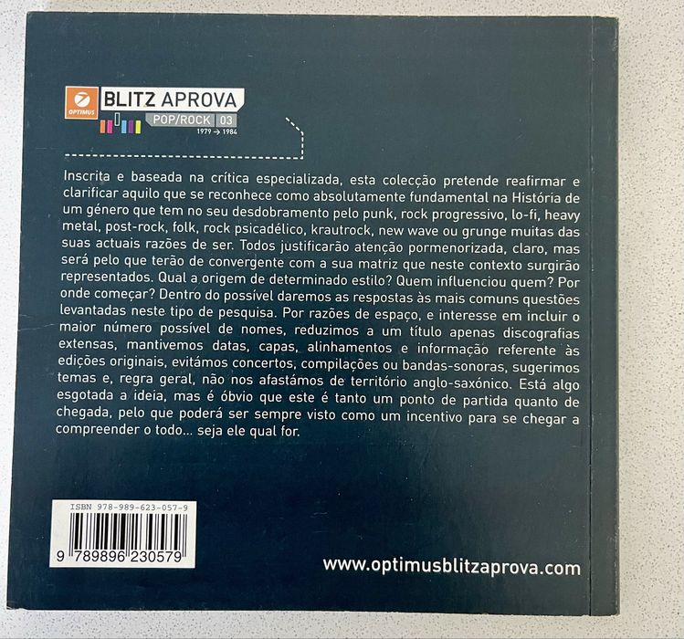 Blitz Aprova Pop/Rock 03 (1979‑1984) – Livro de Coleção