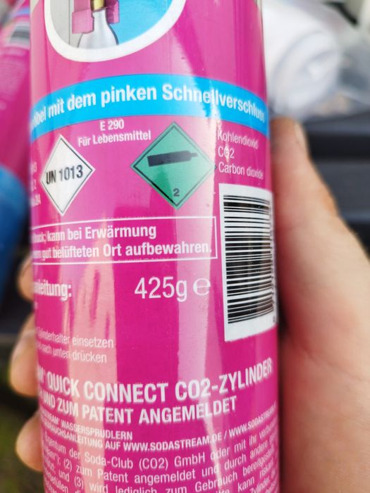 Cylinder Soda Stream Różowy