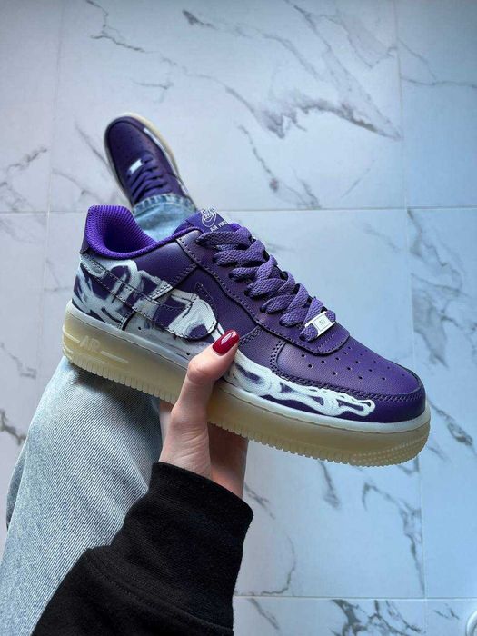 Чоловічі кросівки Nike Air Force 1 Low Skeleton "Purple" Розміри 40-45