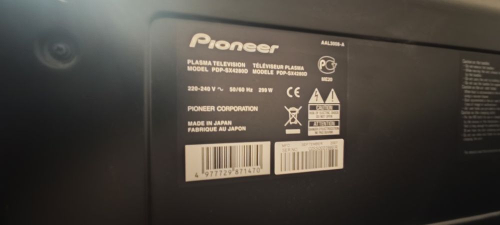 Телевизор плазма pioneer pdp sx4280d