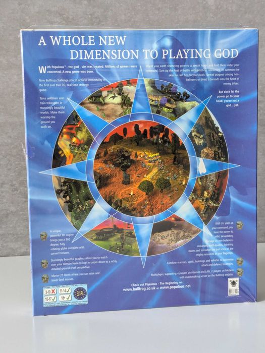 Populous: The Beginning gra folia BIG BOX PC ENG z 1998 r.