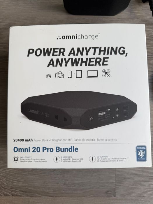 Omnicharge Omni 20 Pro Bundle – Powerbank 20400 mAh com tomada 230 V / 100 W