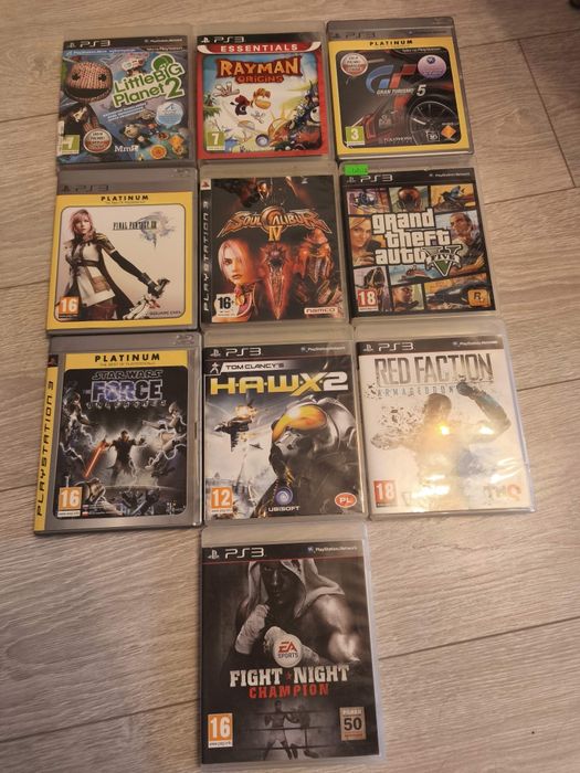 Gry na ps3 zestaw 10 tytułów