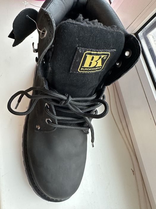 Ботинки нубук\шерсть