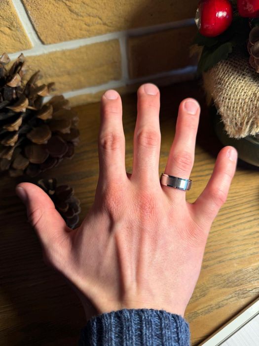 Męski Sygnet Spinner Srebrny | Gadżet na odstresowanie