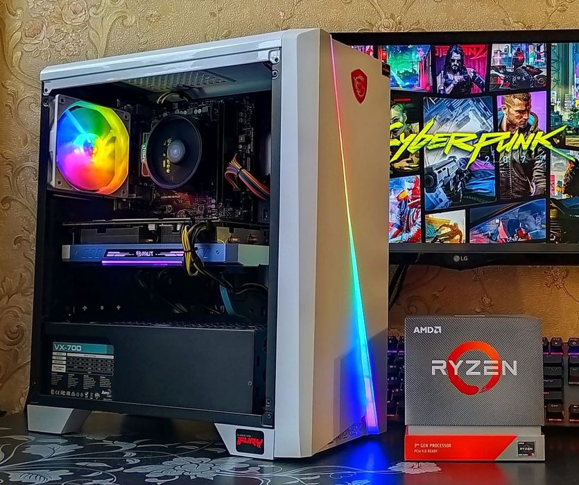 ПК GTX1080+ Ryzen 5 2600+ 16Gb DDR4 ігровий компьютер