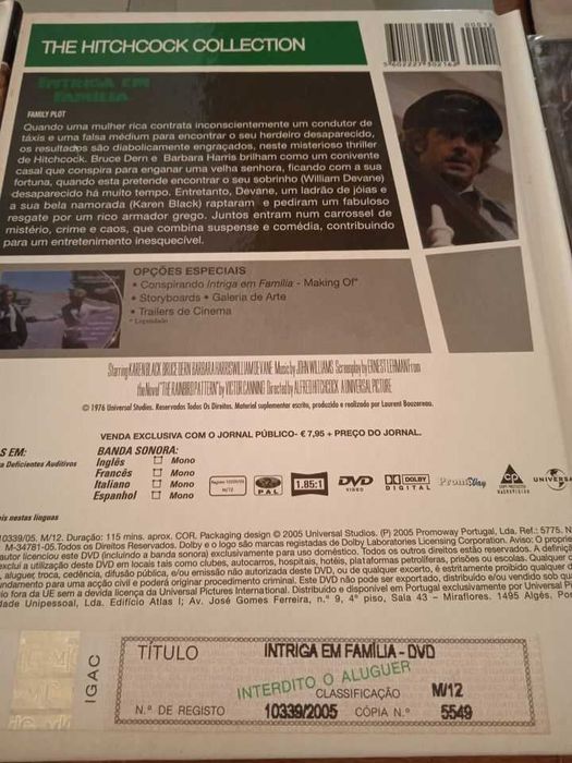 5 Filmes DVD Originais Para desocupar