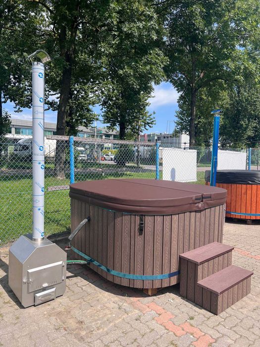 BALIA od Ręki Wkład Akryl AQUANEXTO 202cm x 202cm Bania Jacuzzi Piec Zewnętrzny