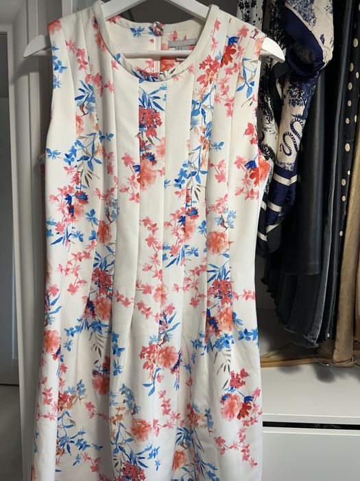 Zwiewna sukienka w kwiatki letnia h&m XL