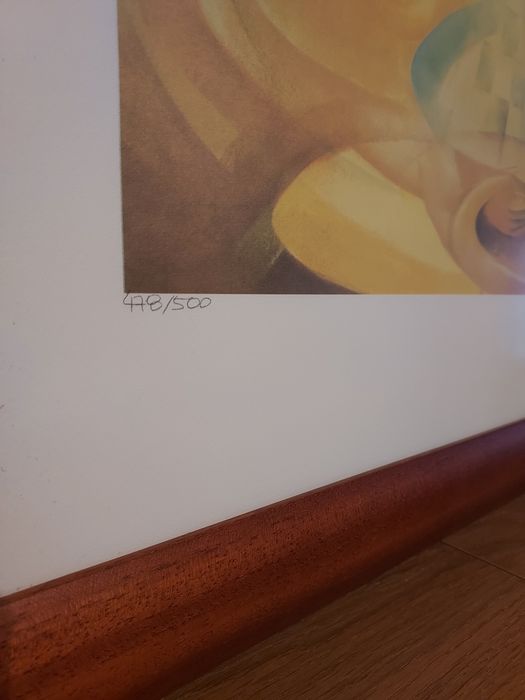 Quadro Serigrafia "O Sonho Comanda a Vida" de Tesha (Natércia Leitão)