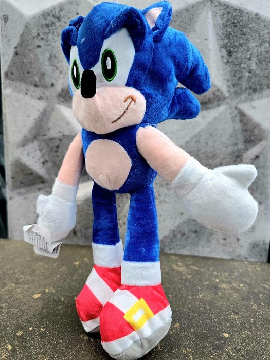 Ekstra pluszak maskotka dla dzieci Sonic niebieski nowy