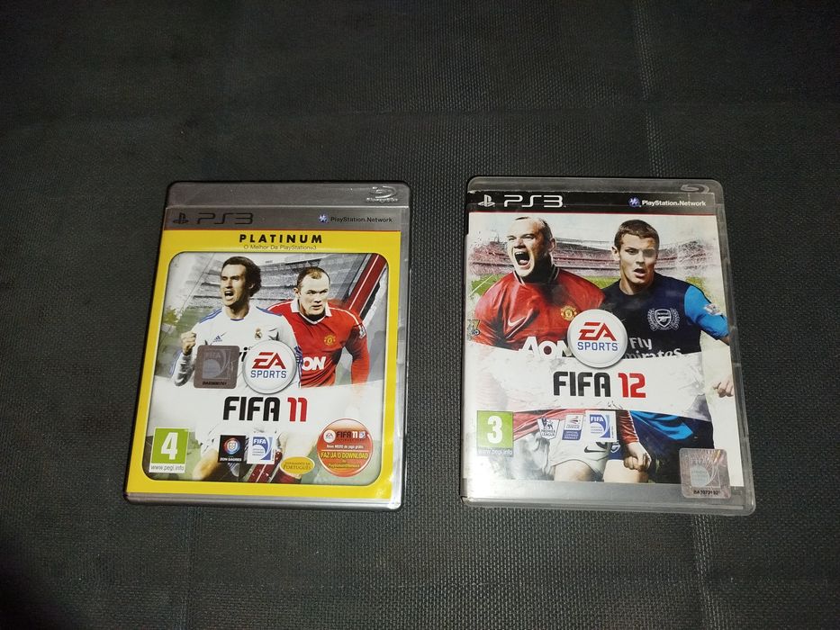 Fifa 11 e Fifa 12 em CD para PlayStation 3