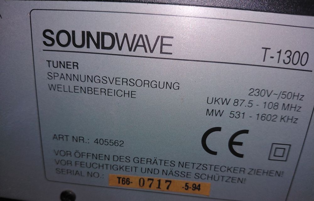 Tuner segment wieży Soundwave T-1300