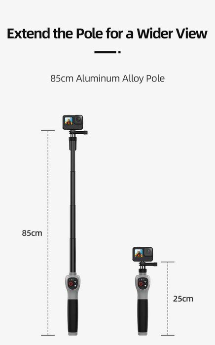 Kijek do nurkowania TELESIN z pilotem podwodny kijek do selfie