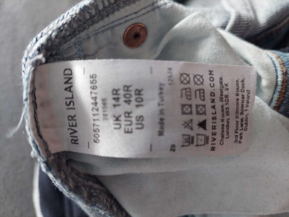 Jeansowe spodnie ciążowe