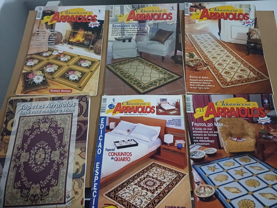 Revistas de Ponto cruz e Arraiolos