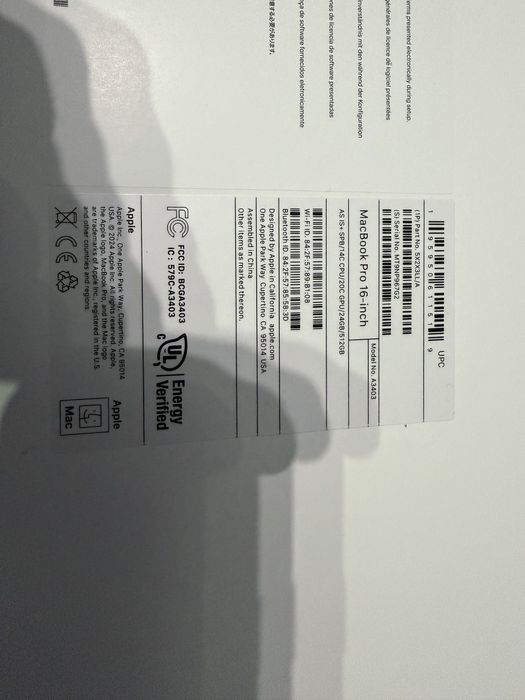 Apple MacBook Pro 16 M4 Pro / 24GB / 512GB SSD