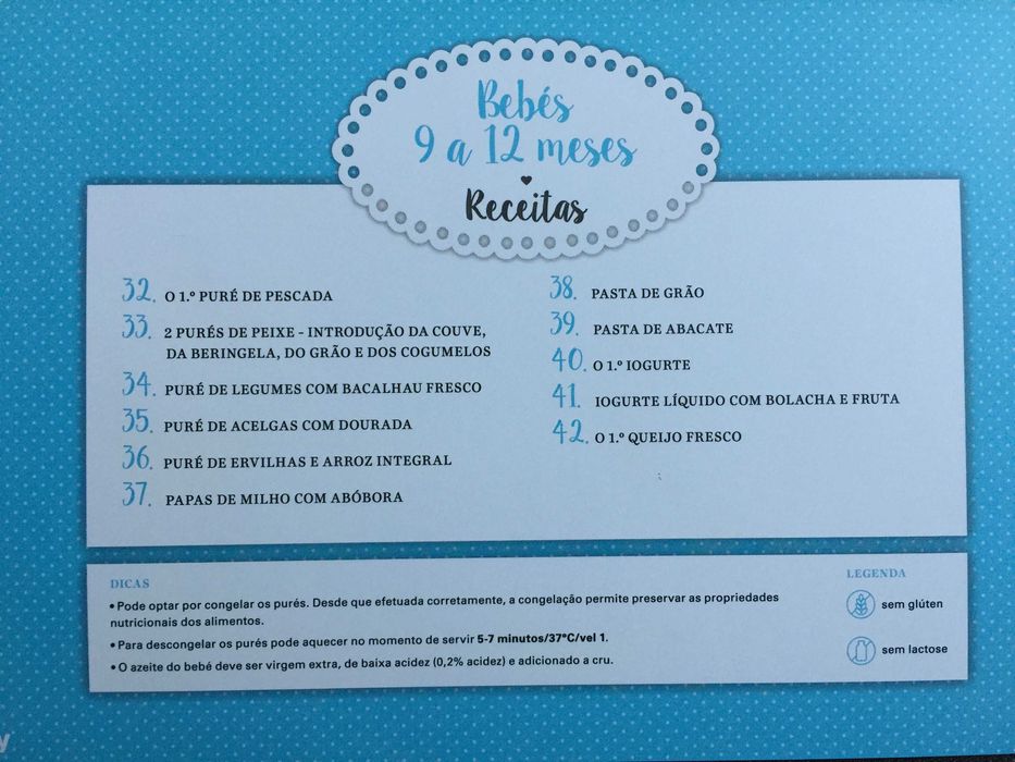 Caixa com 60 Receitas para Grávida e Bebé BIMBY