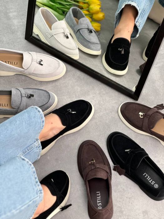 Лофери натуральна замша