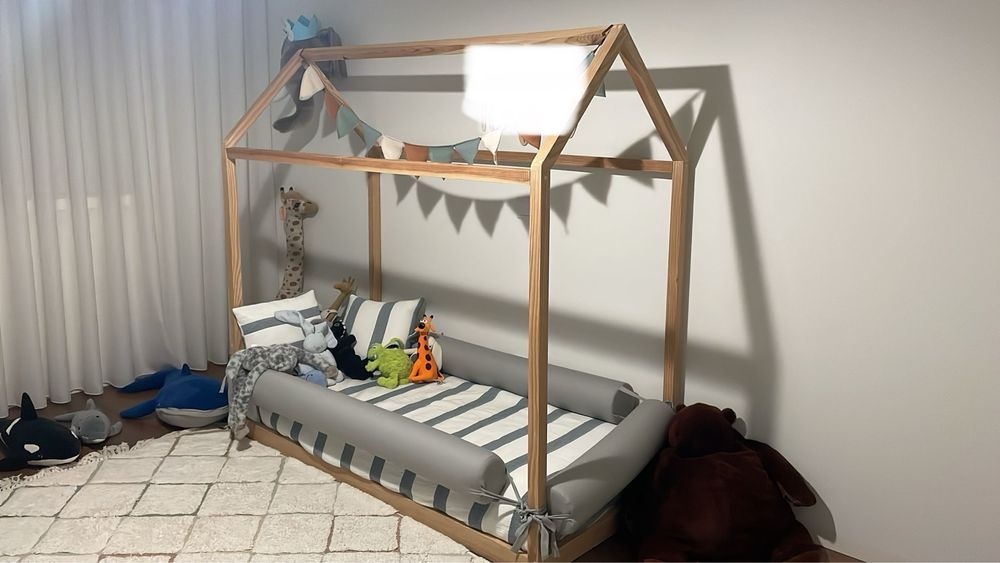 Cama montessori de criança com colchão incluído