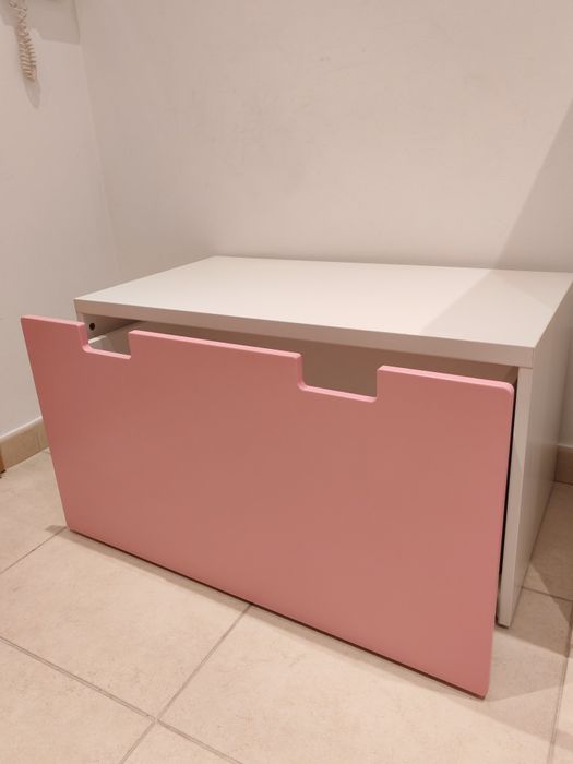 Gavetão IKEA STUVA rosa e branco
