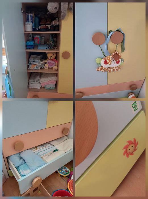 Roupeiro e comoda bebé PRÉNATAL