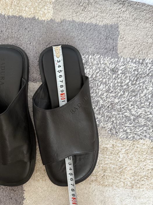 Klapki Badura skórzane 41