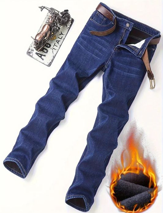 NOWE spodnie męskie jeans ocieplane  xxl