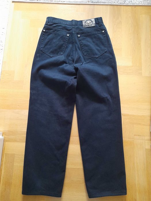 Versace jeans couture vintage spodnie granatowe 32