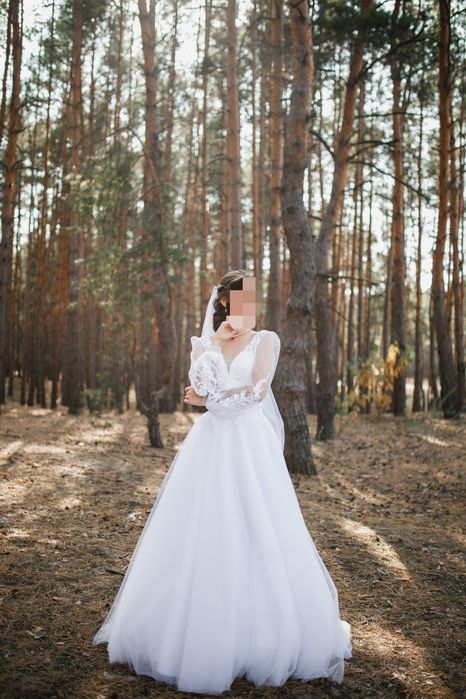 Белое свадебное платье/ біла весільна сукня після хімчистки