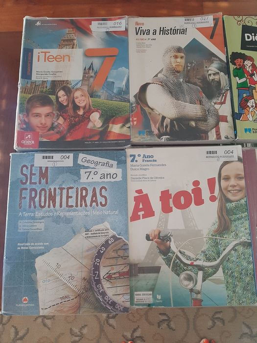 Diversos Manuais/cadernos de actividades do 7° Ano.