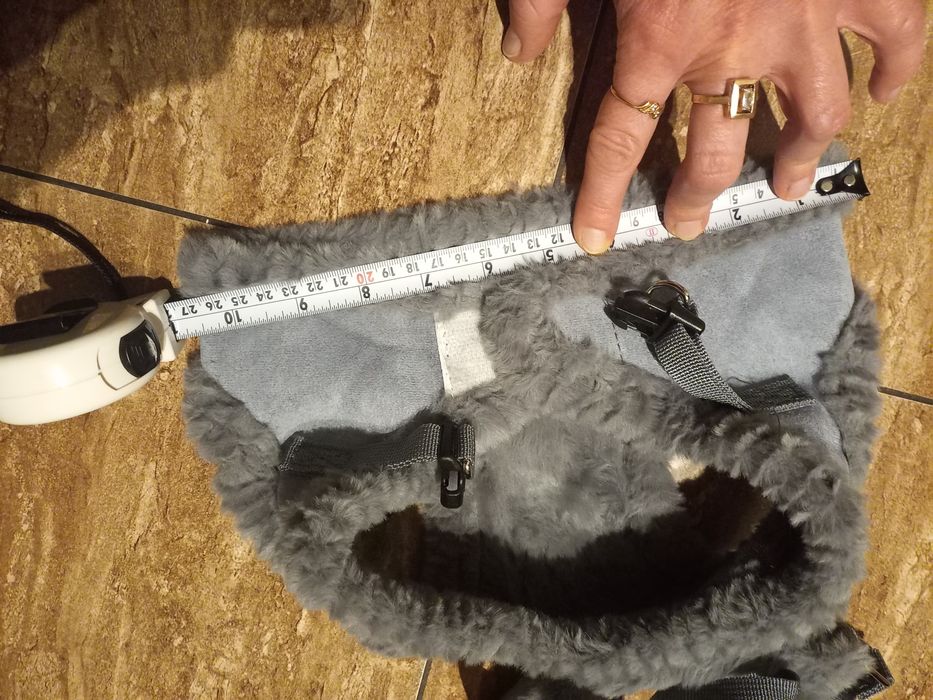 ciepłe zimowe szelki dla psa