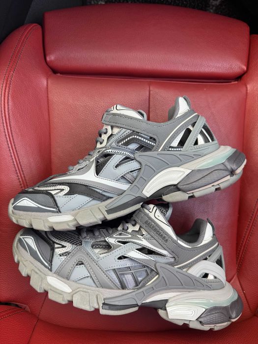 (БЕЗ ПЕРЕДОПЛАТИ) Balenciaga Track 2.0 Black Grey баленсіага трек 2.0