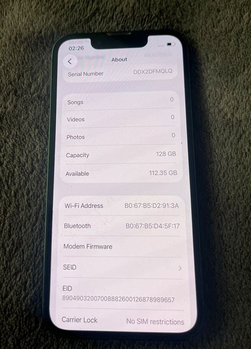 iPhone 13 mini 128 GB Green Neverlock