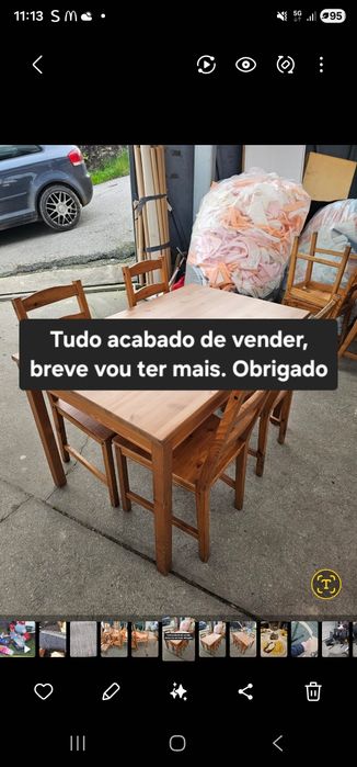 Cadeiras e mesas BARATO