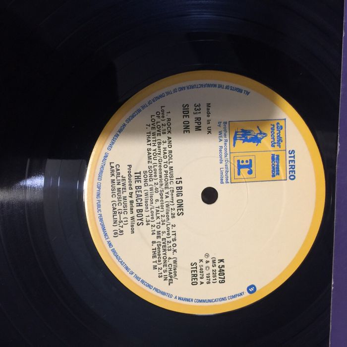 Vinil The Beach Boys - 15 Big Ones - 1976